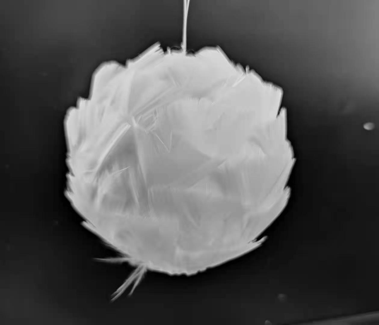 Feather ball decoration